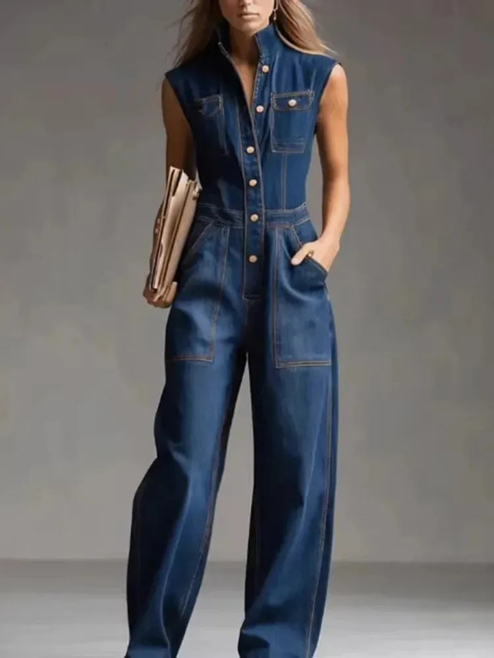 Ula | Hohe Taille, Bequeme Damen Jumpsuit – Lässiger Overall für Sommer 2