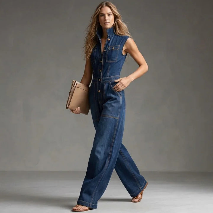 Ula | Hohe Taille, Bequeme Damen Jumpsuit – Lässiger Overall für Sommer 3