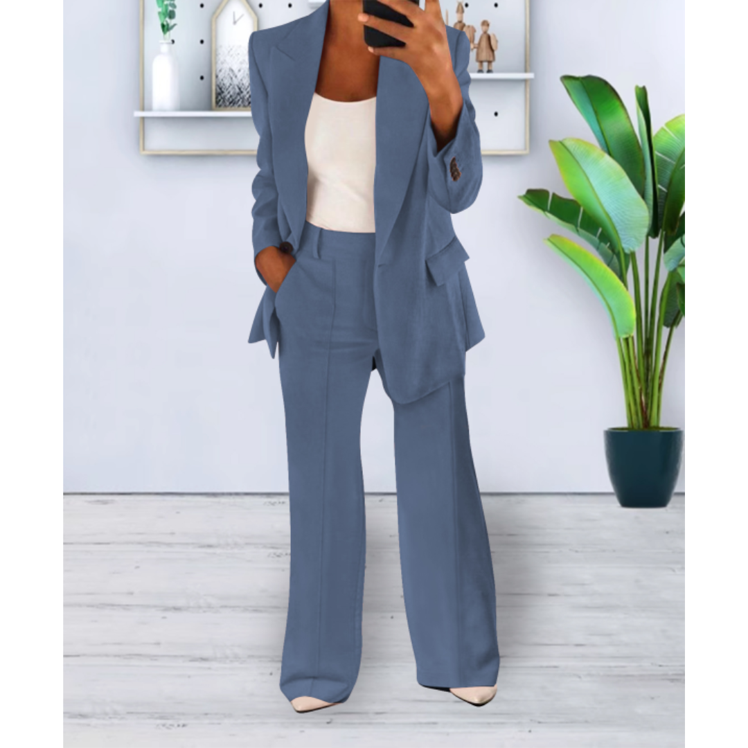 Katharina – Damen Zweiteiliger Blazer-Hosenanzug