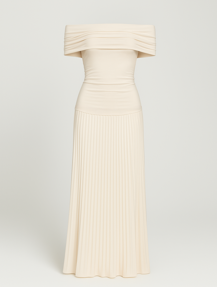 Jana | Damen Falten Maxi Kleid für Hochzeitsgäste
