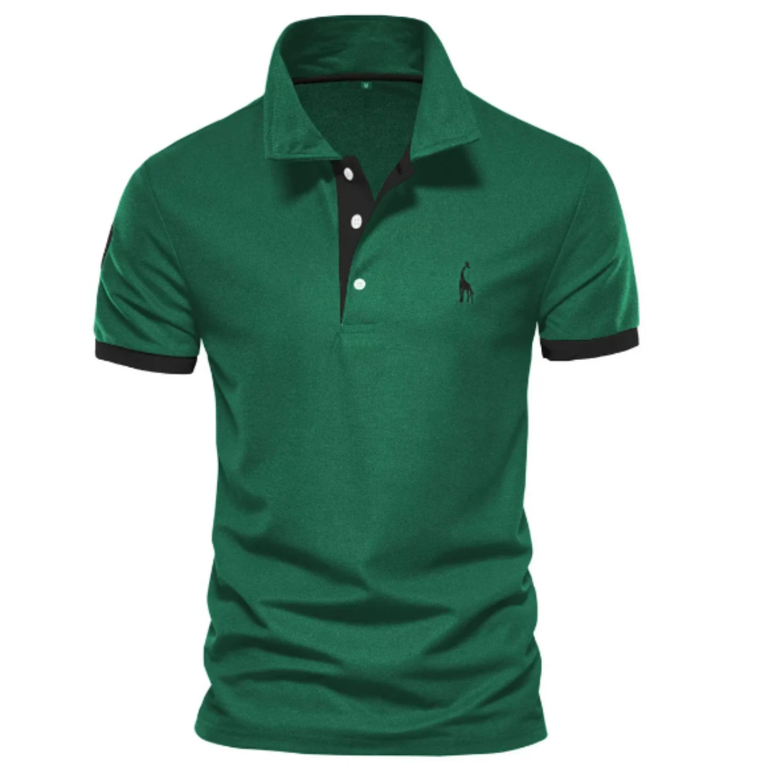 Sven | Herren Kontrastbesatz Kurzarm Polo-Shirt