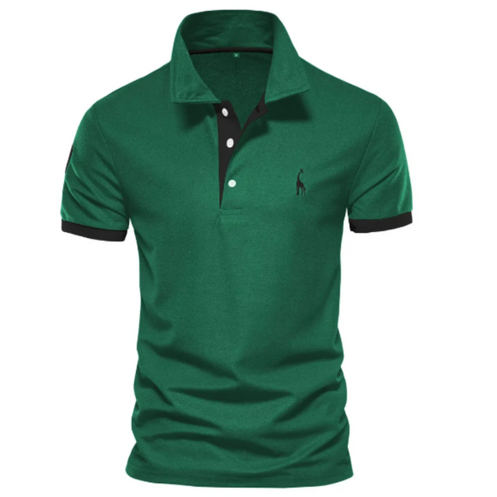 Sven | Herren Kontrastbesatz Kurzarm Polo-Shirt