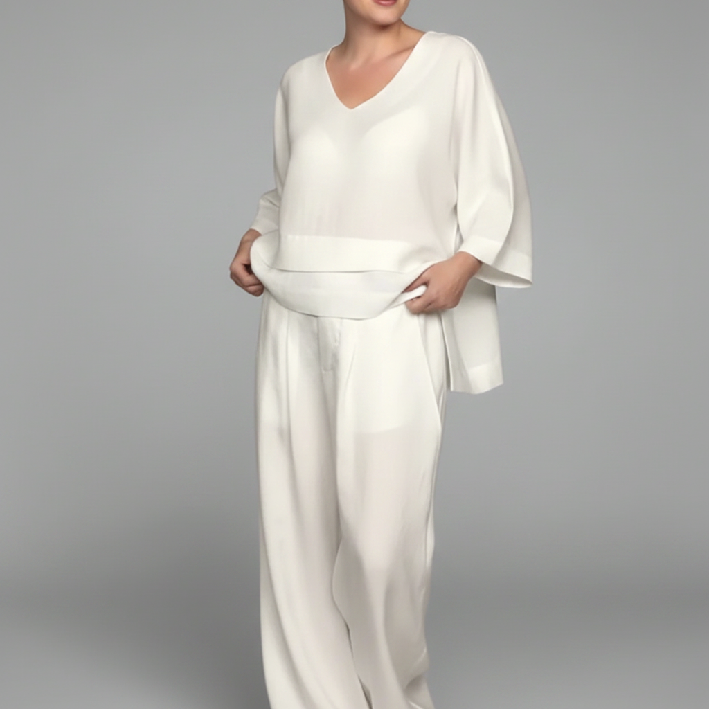 Lennie Elegantes Komfort-Zweiteiler-Set | Damen Kleid