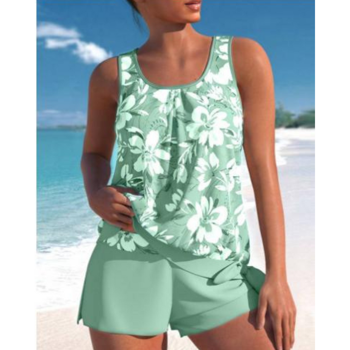 Damen Tankini Florale Bademode