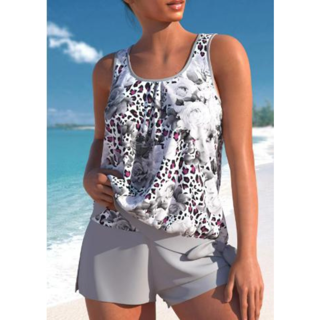 Damen Tankini Florale Bademode