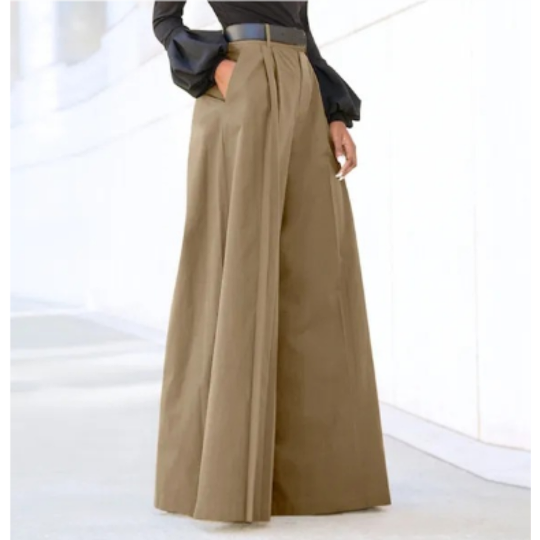 Palazzohose Damen mit weitem Bein