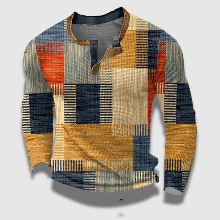 Maglia Uomo Classica Mezza Zip Collo Alto - Vesarelli