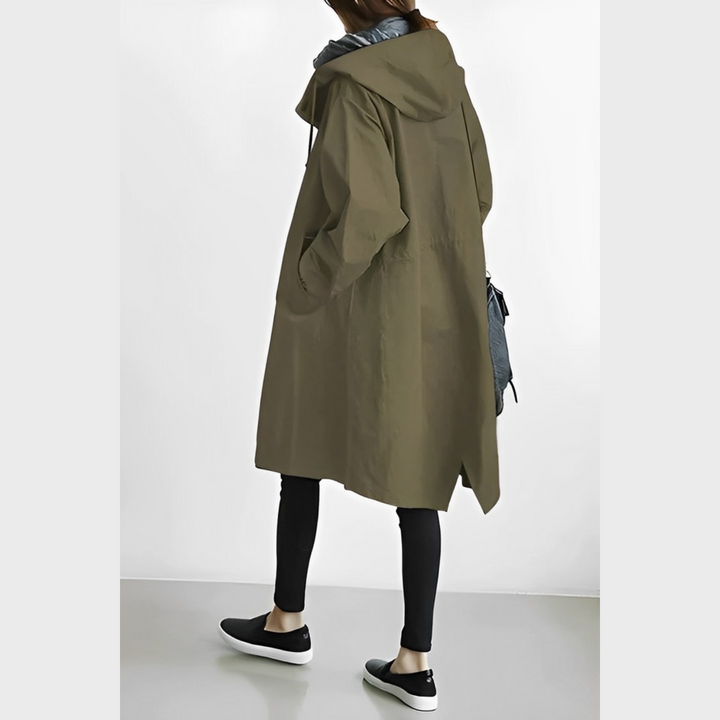 DuraCoat – Lange Windjacke mit Kapuze
