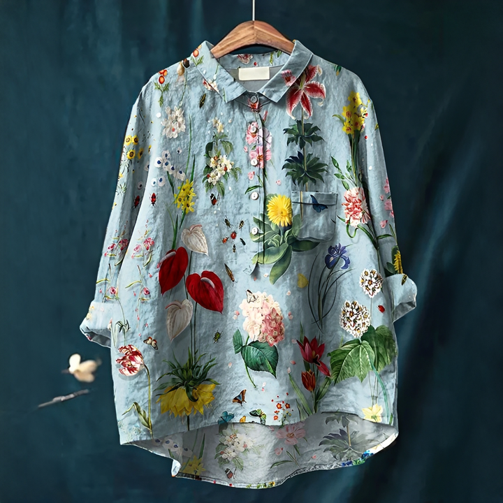 Nathasia - Trendige Vintage-Bluse für Frauen