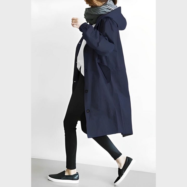 DuraCoat – Lange Windjacke mit Kapuze