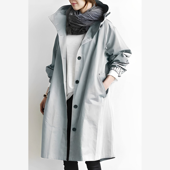 DuraCoat – Lange Windjacke mit Kapuze