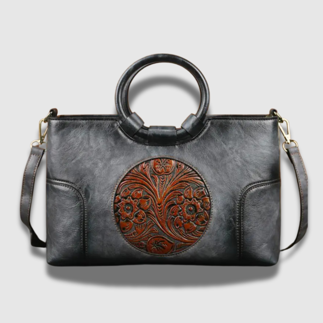 Borsa Donna Spaziosa con Tracolla ad Anello Elegante