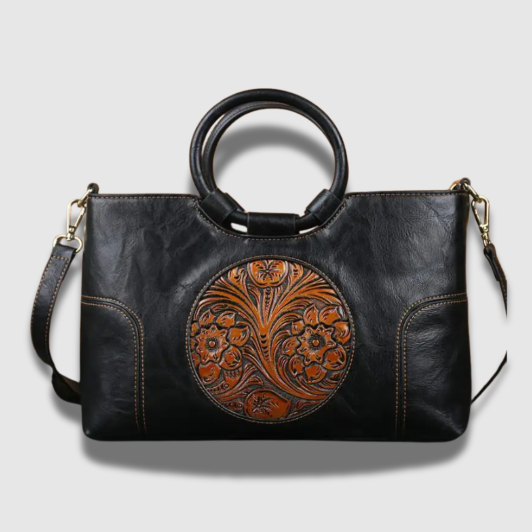 Borsa Donna Spaziosa con Tracolla ad Anello Elegante