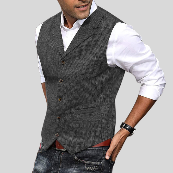 Leon – Men's soft vest Short sleeves - Image 8