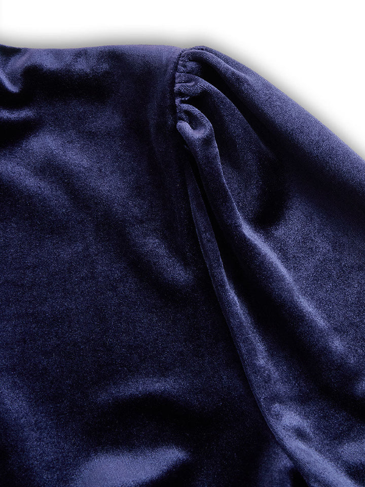Vantor | Elegantes Festliches Damenkleid Samt Midikleid 6