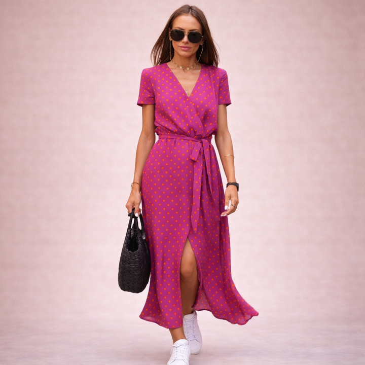 Veerle | Bequemes Wickelkleid mit Blumenmuster für Damen 2