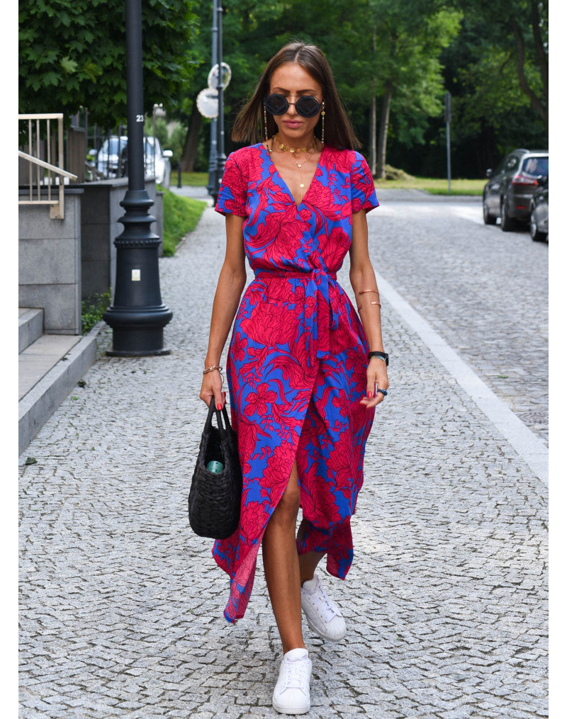 Veerle | Bequemes Wickelkleid mit Blumenmuster für Damen 5