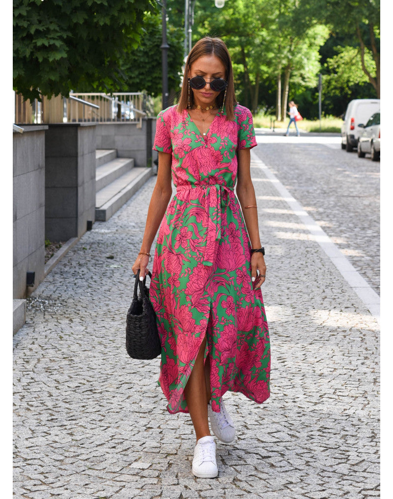 Veerle | Bequemes Wickelkleid mit Blumenmuster für Damen 6
