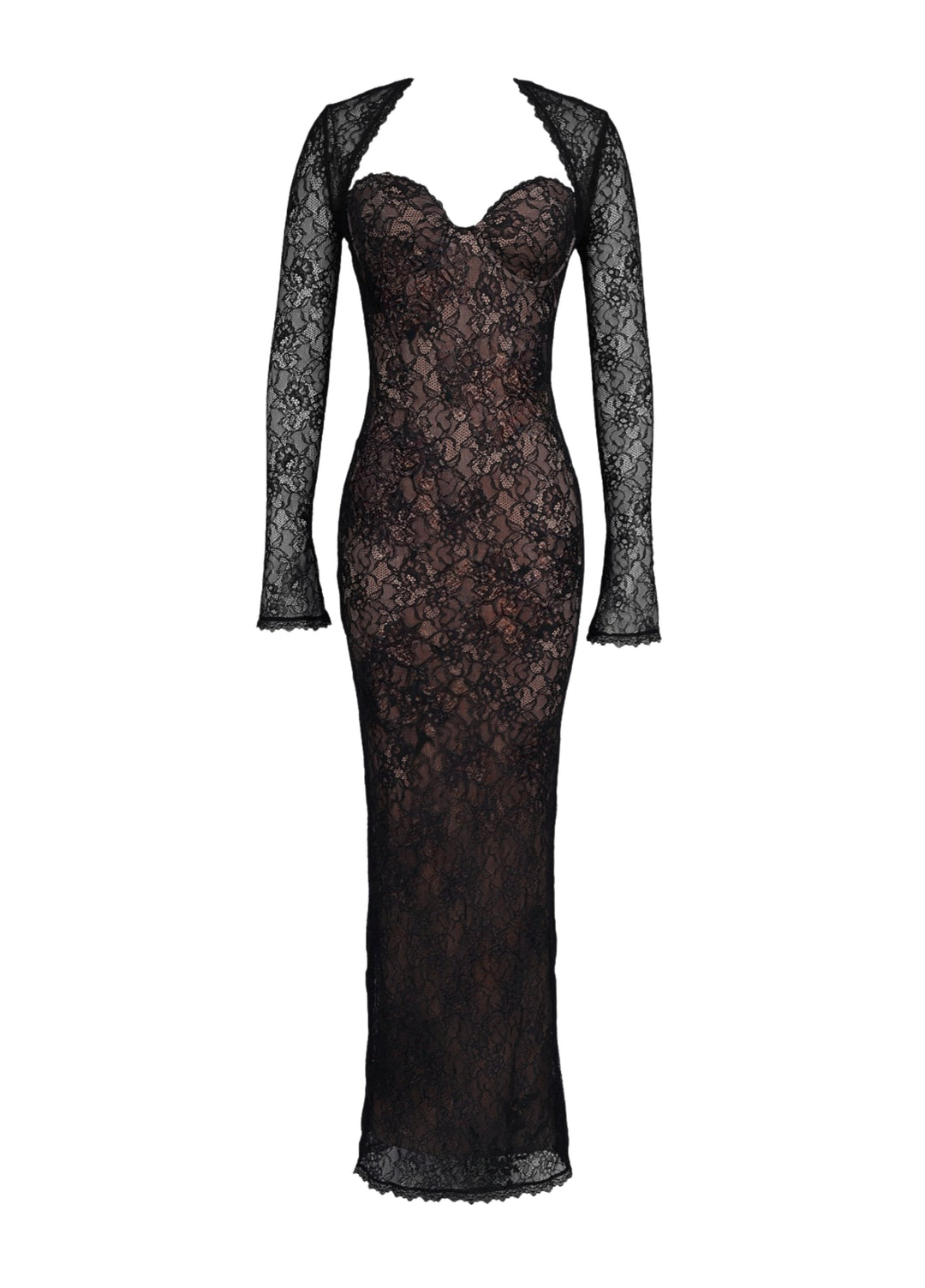 Vesper | Elegantes Maxikleid Festlich für Damen mit Spitze 0