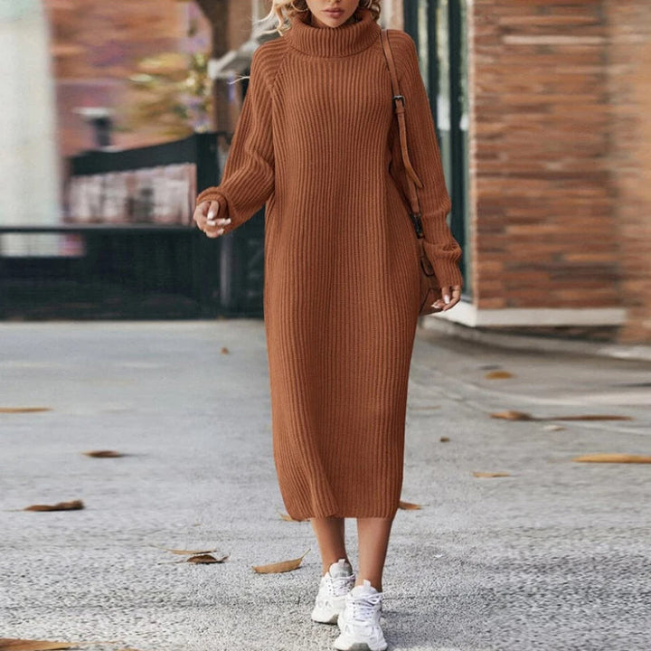 Vielseitiges hochgeschlossenes Damenkleid