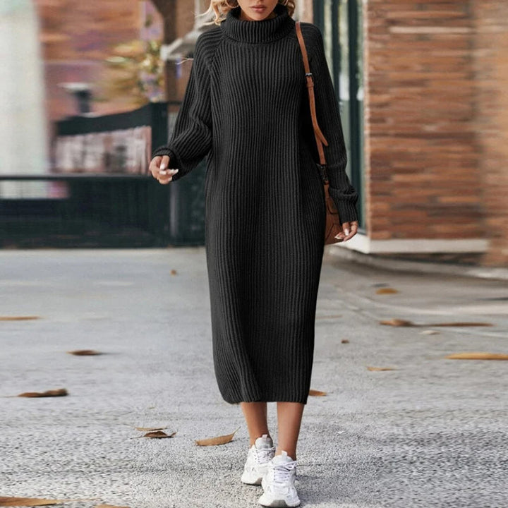 Vielseitiges hochgeschlossenes Damenkleid