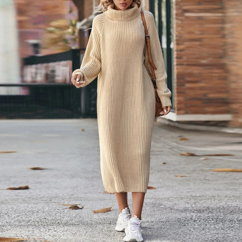 Vielseitiges hochgeschlossenes Damenkleid