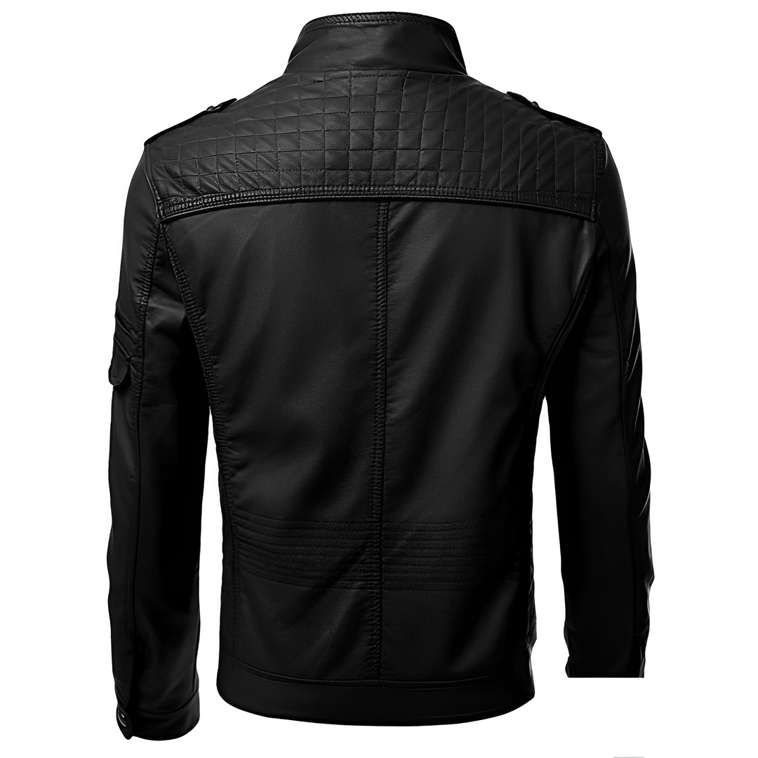 Viktor | Herren Lederjacke – Stilvoll, Bequem & Modern in Schwarz 2