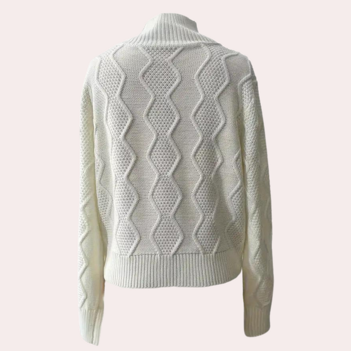 Violet - Damenpullover mit Perlenbesatz