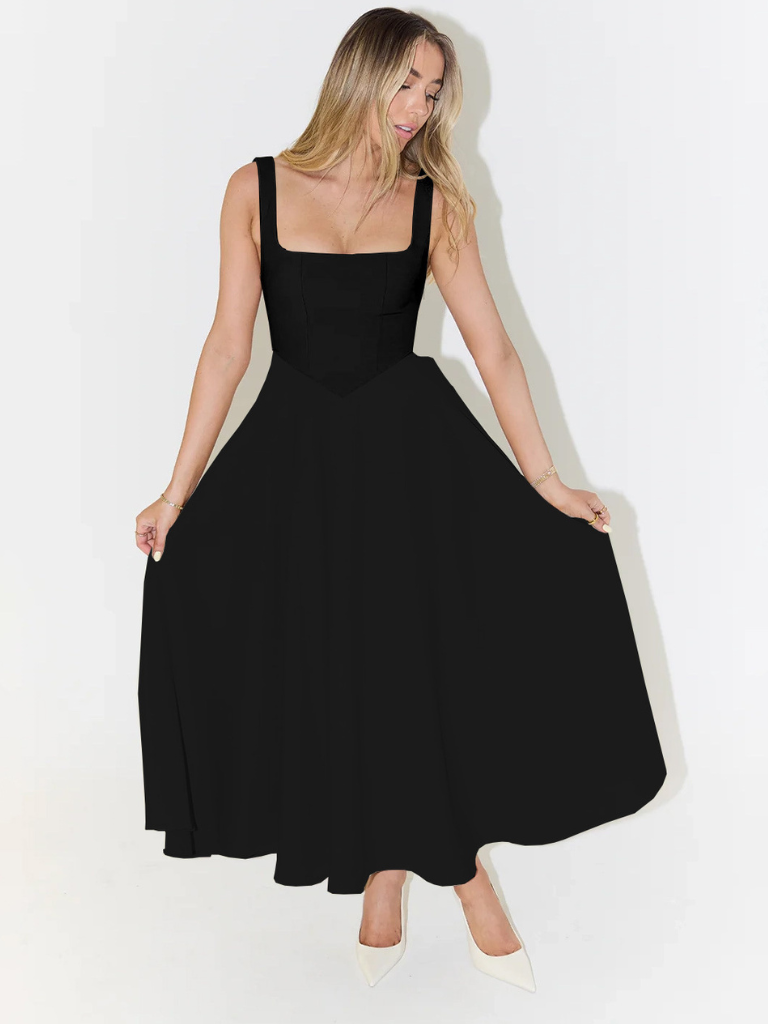 Viora | Elegantes Festliches Damenkleid Midi-Rock 0