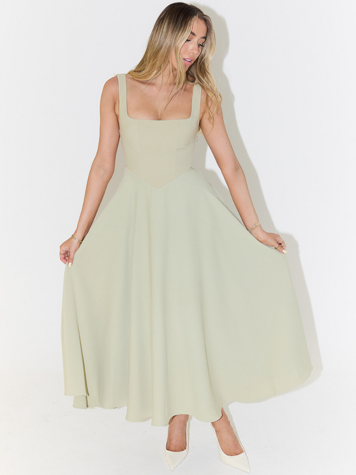 Viora | Elegantes Festliches Damenkleid Midi-Rock 2