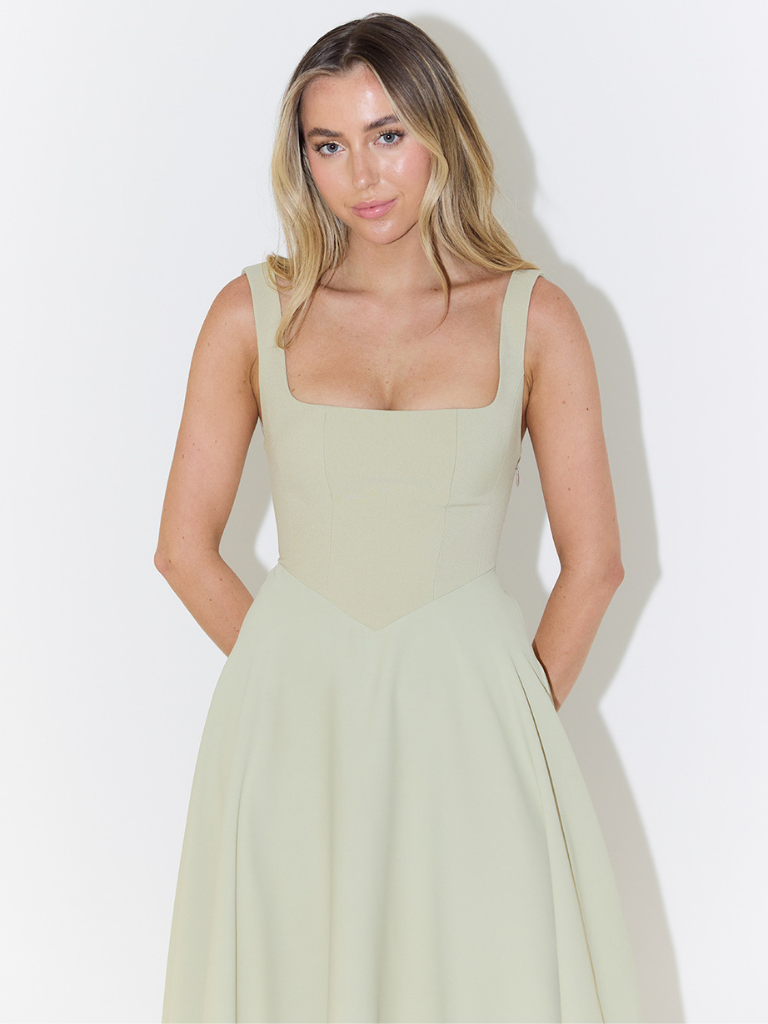Viora | Elegantes Festliches Damenkleid Midi-Rock 3