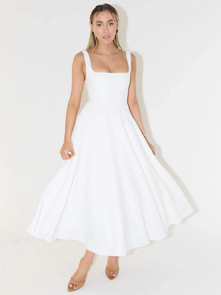 Viora | Elegantes Festliches Damenkleid Midi-Rock 9