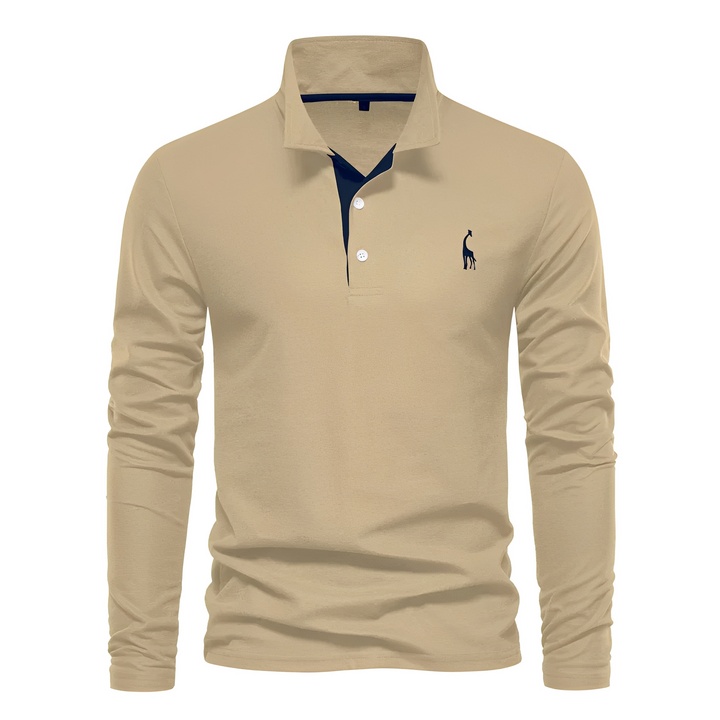Antoine - Langarm-Polo für Herren
