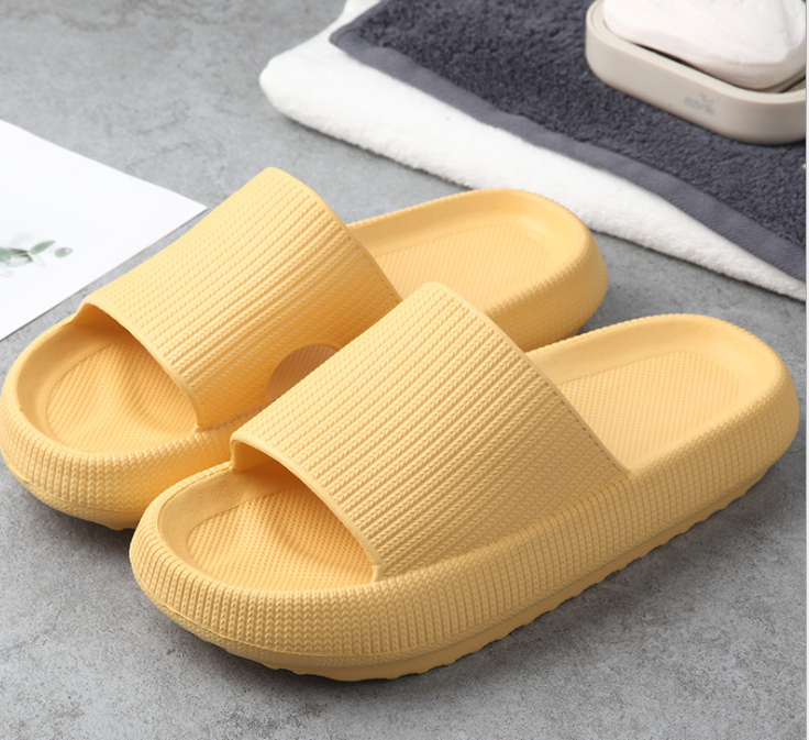 Badslipper für Damen und Herren mit dicker Sohle