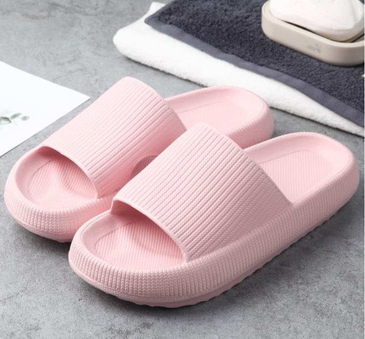 Badslipper für Damen und Herren mit dicker Sohle