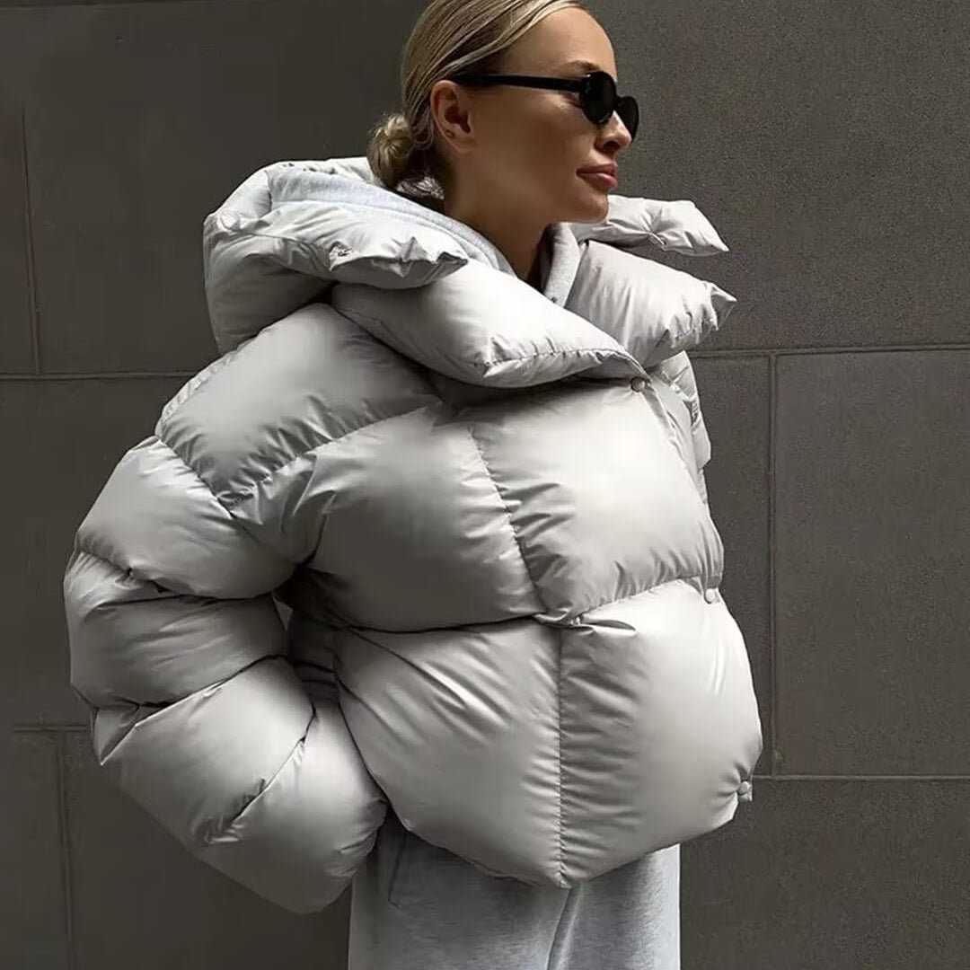 Emilia | Damen Winter-Übergroße Steppjacke