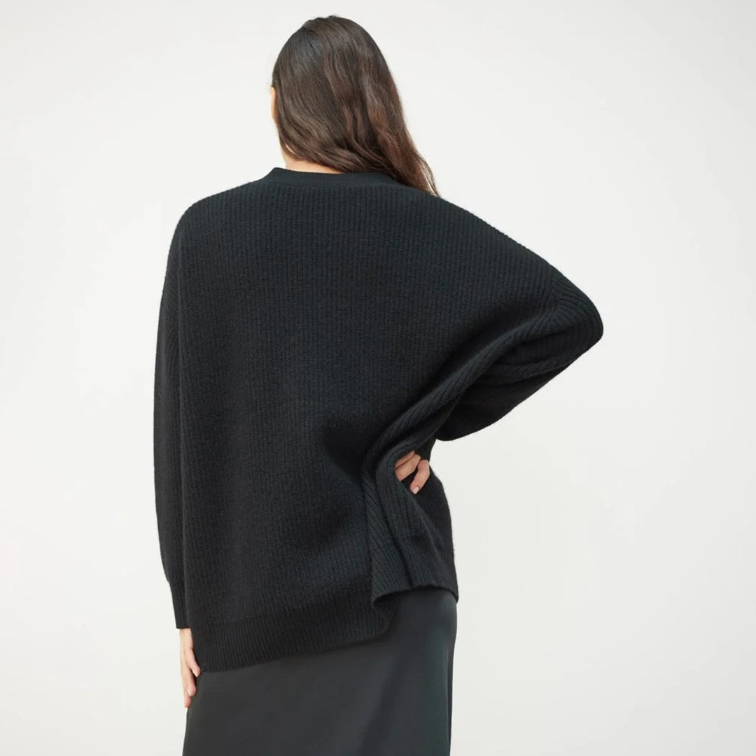 Weiche Strickjacke für Frauen in Übergröße mit kuscheligen Schichten