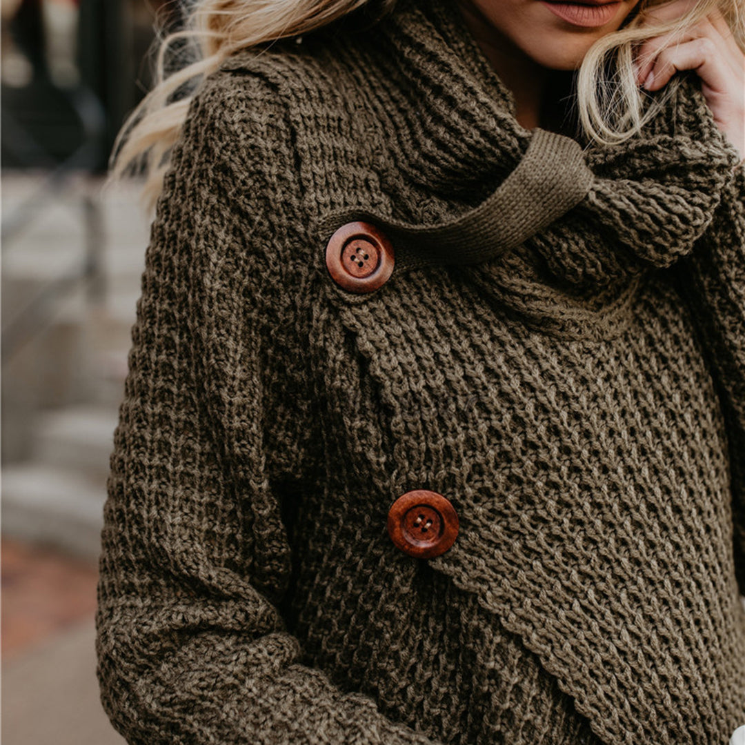 Weicher Strickpullover für Frauen mit taillenbetontem Design - Lozenda