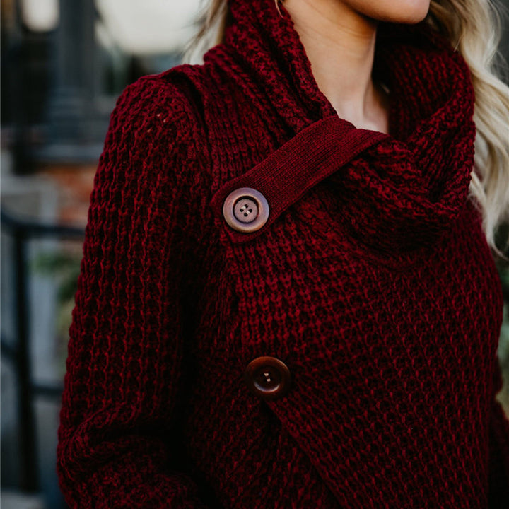 Weicher Strickpullover für Frauen mit taillenbetontem Design - Lozenda