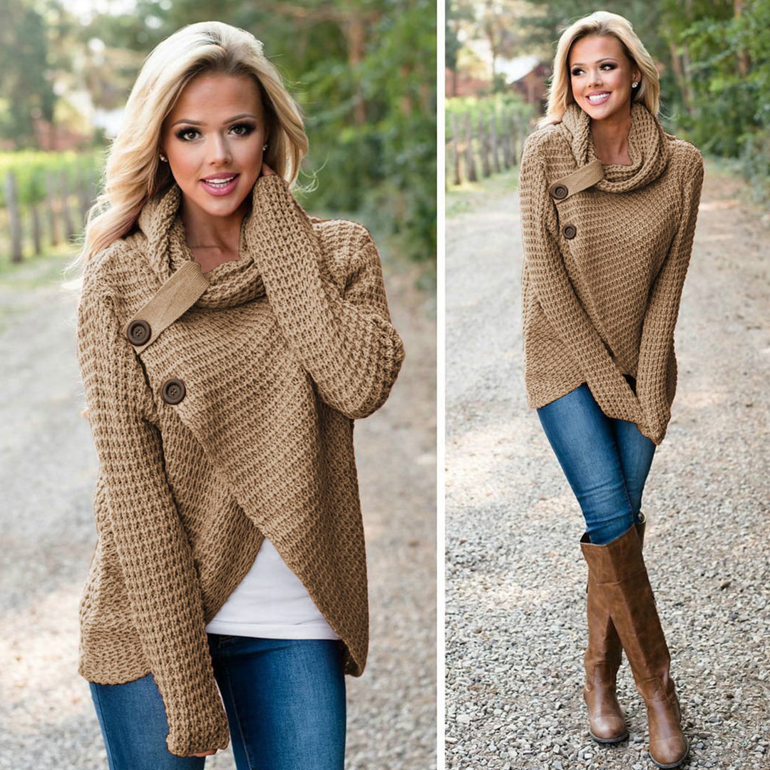 Weicher Strickpullover für Frauen mit taillenbetontem Design - Lozenda