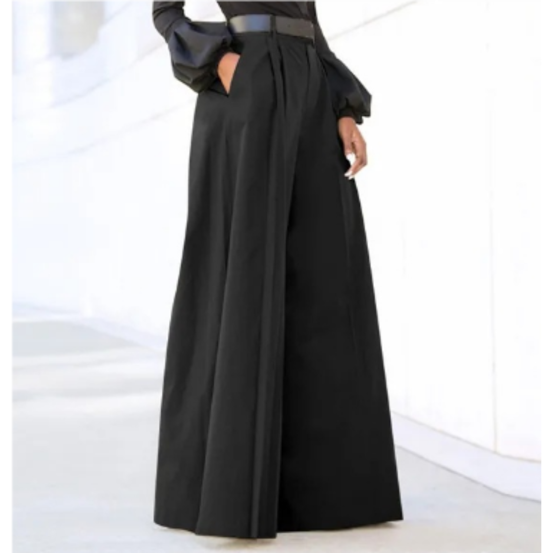 Weite Hose Damen Palazzo | Hoher Bund & Elegante Weite