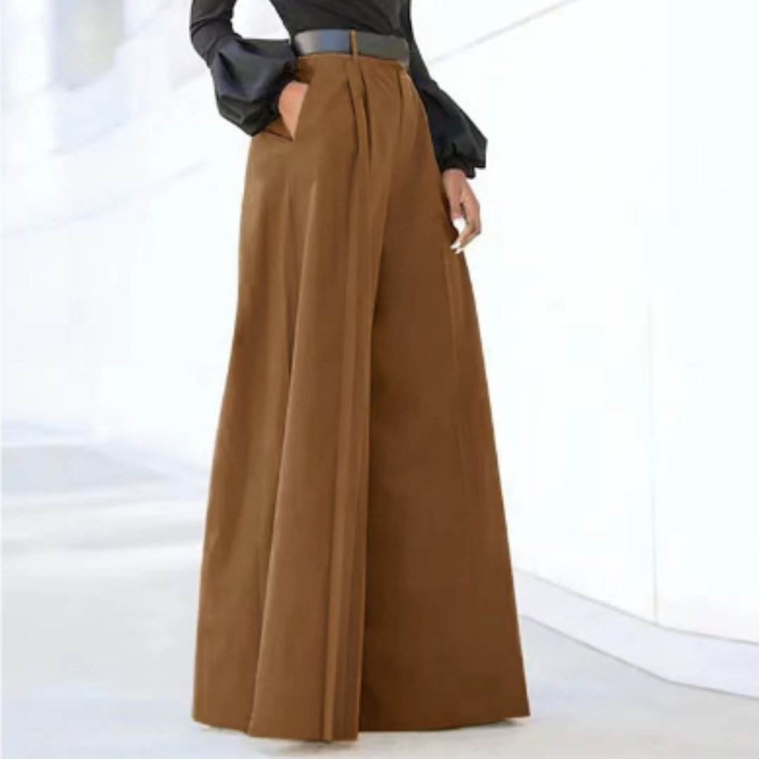 Weite Hose Damen Palazzo | Hoher Bund & Elegante Weite