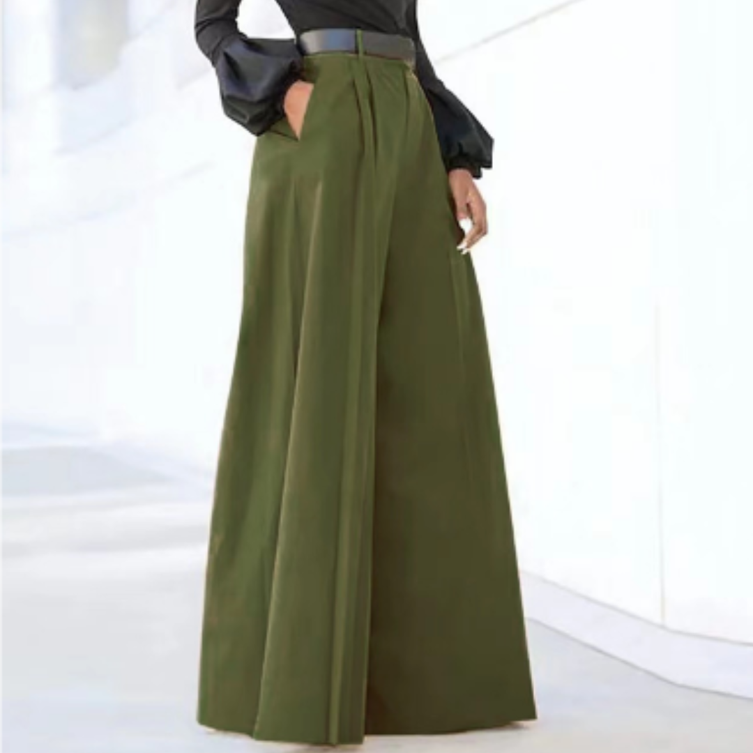 Weite Hose Damen Palazzo | Hoher Bund & Elegante Weite