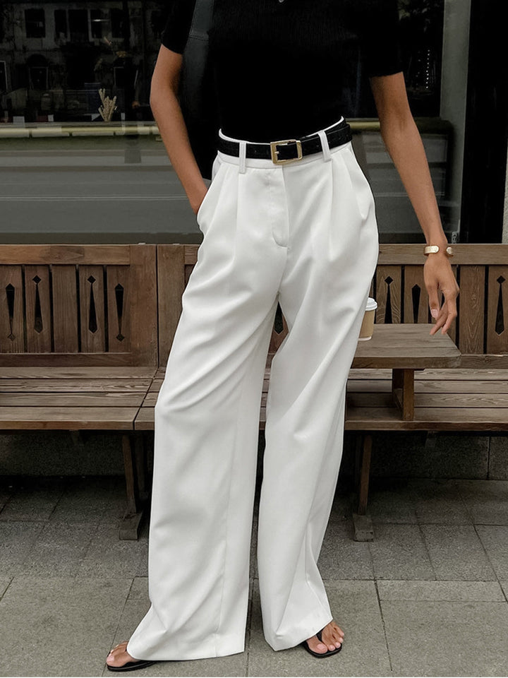 Weite Hosen Damen mit Gürtel
