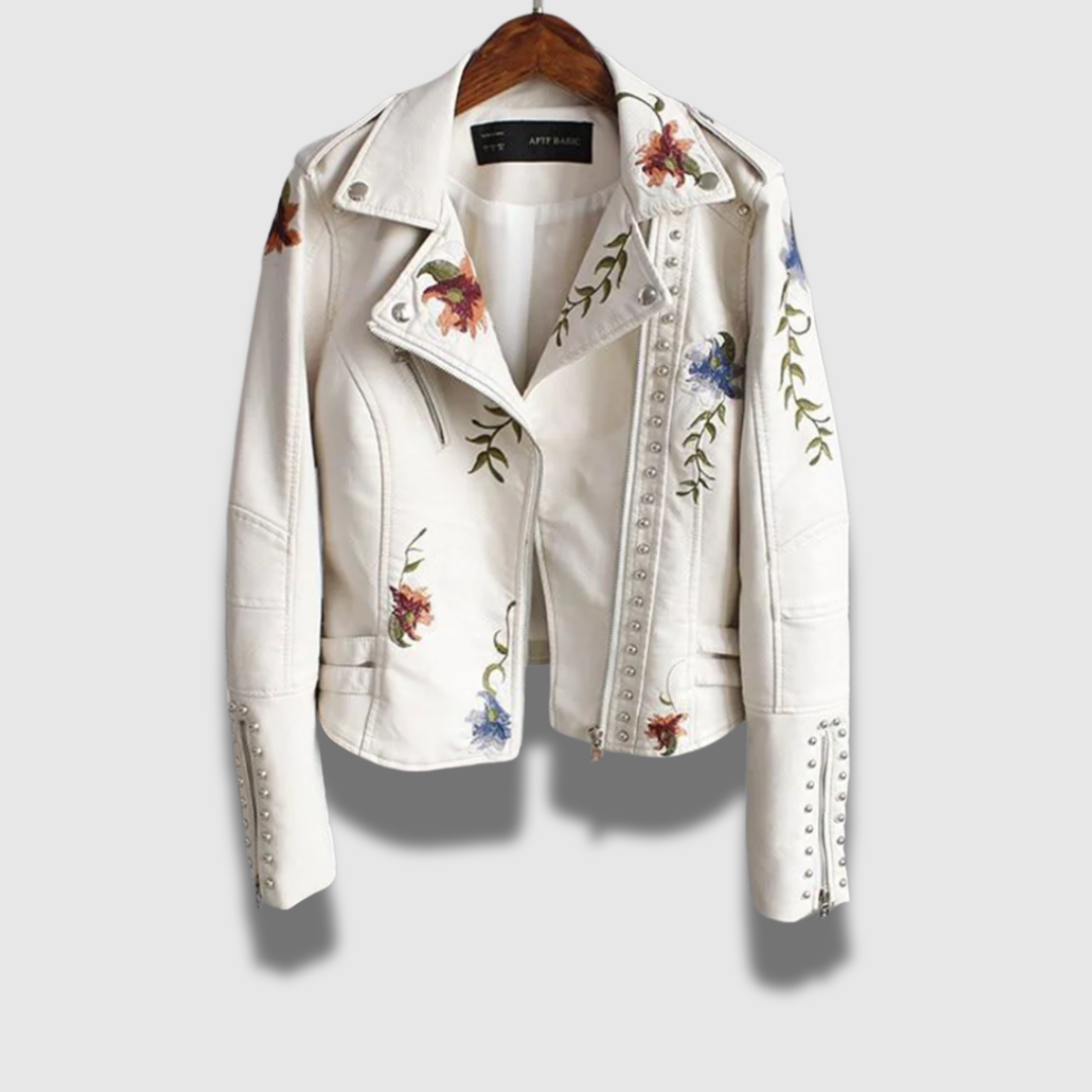 Giacca Donna in Tessuto Fantasia Floreale Slim Fit - Vesarelli