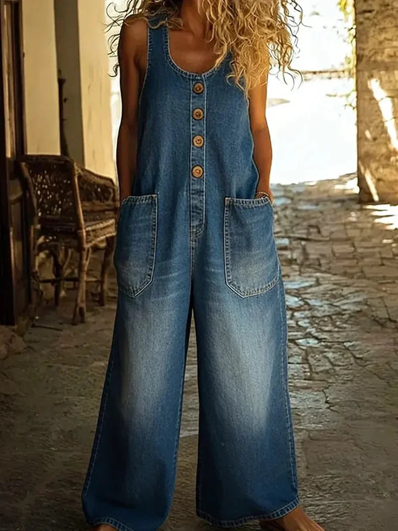 Willa | Lässiger, Vintage-inspirierter Damen Overall aus Denim 1