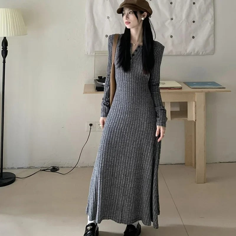 Winifred- Elegantes Vintage Strickkleid für Damen