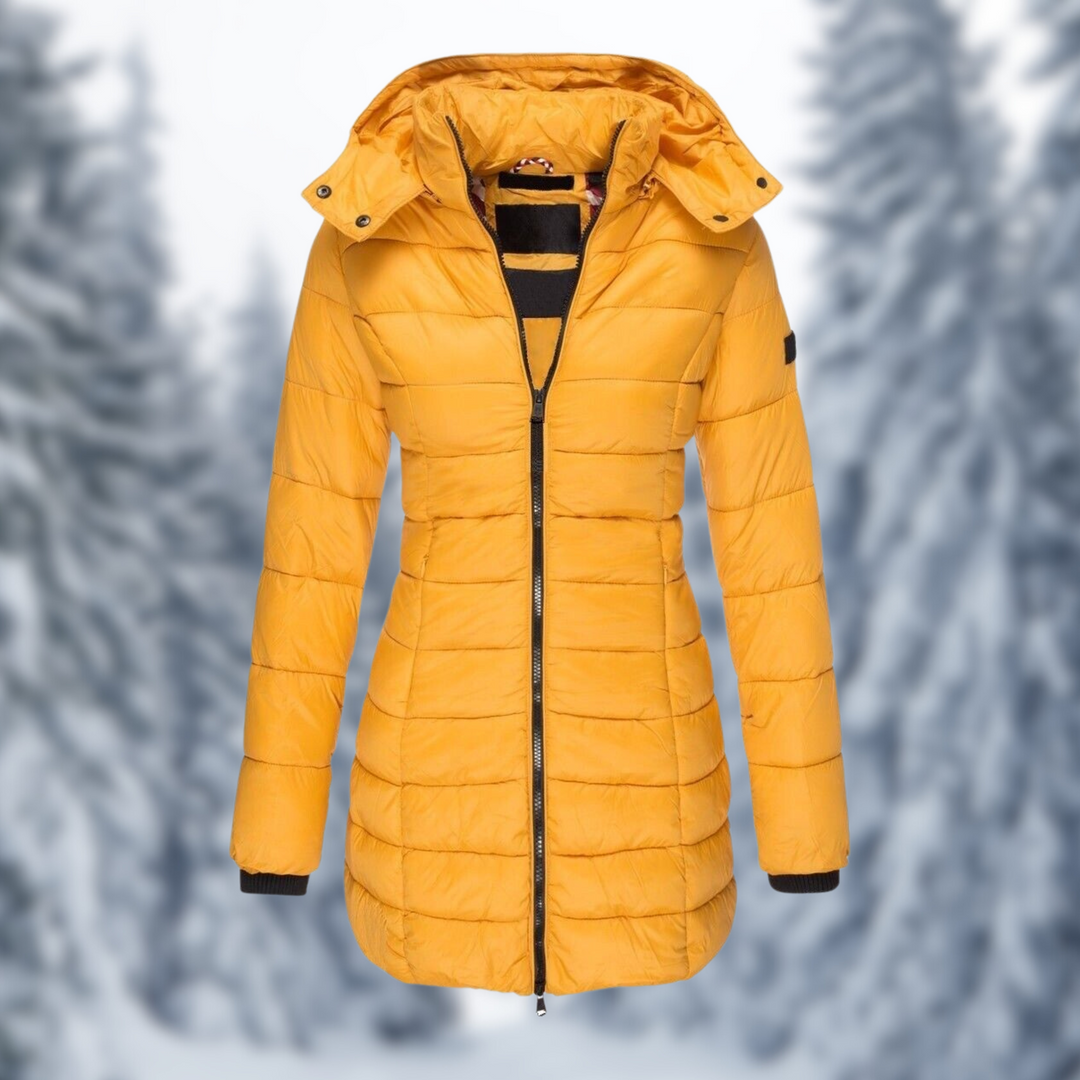 Winterjacke Damen | Steppjacke Damen | Abnehmbare Kapuze & wasserabweisende Oberfläche
