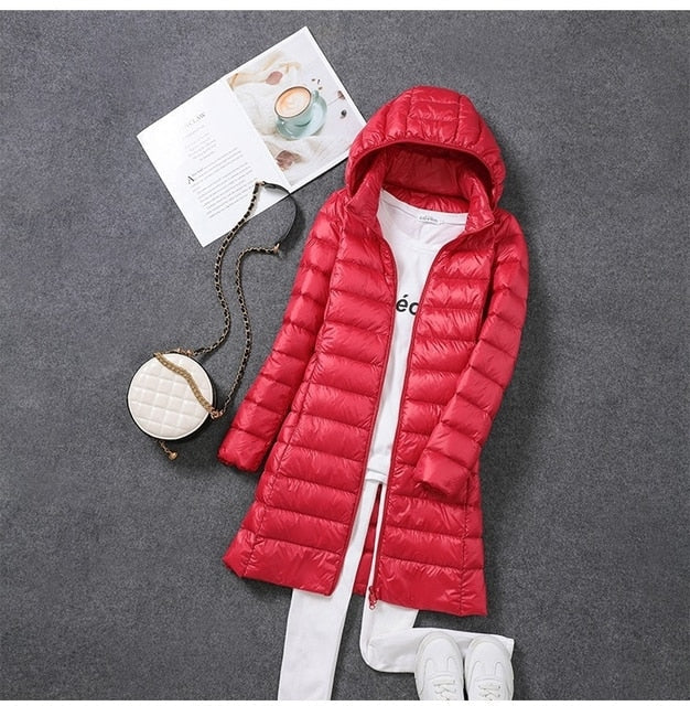 Winterjacke Damen | Steppjacke Damen | Lang geschnitten: mehr Wärmegefühl & Schutz
