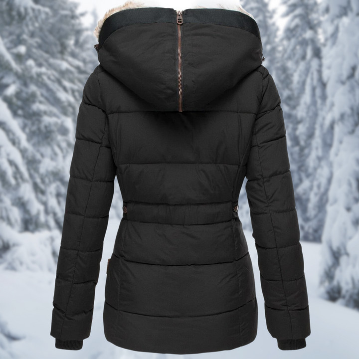 Winterjacke Damen | Steppjacke Damen | Tailliert & Abnehmbare Kapuze für Flexibilität